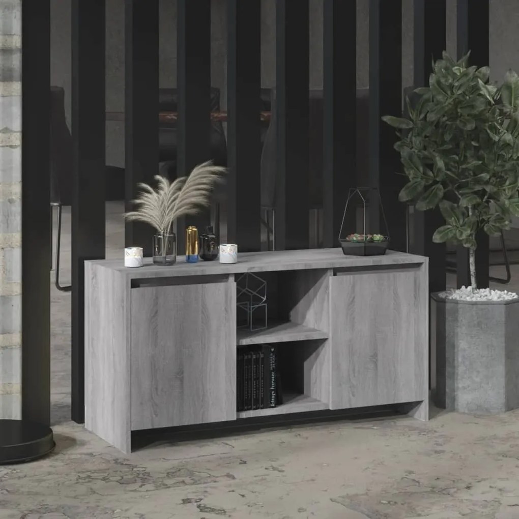 Mobile Porta Tv Grigio Sonoma 102x37,5x52,5 Cm İn Truciolato /