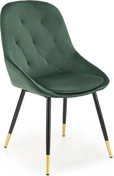 Sedia K437 Velvet Green - L49 x H55 x H88 cm