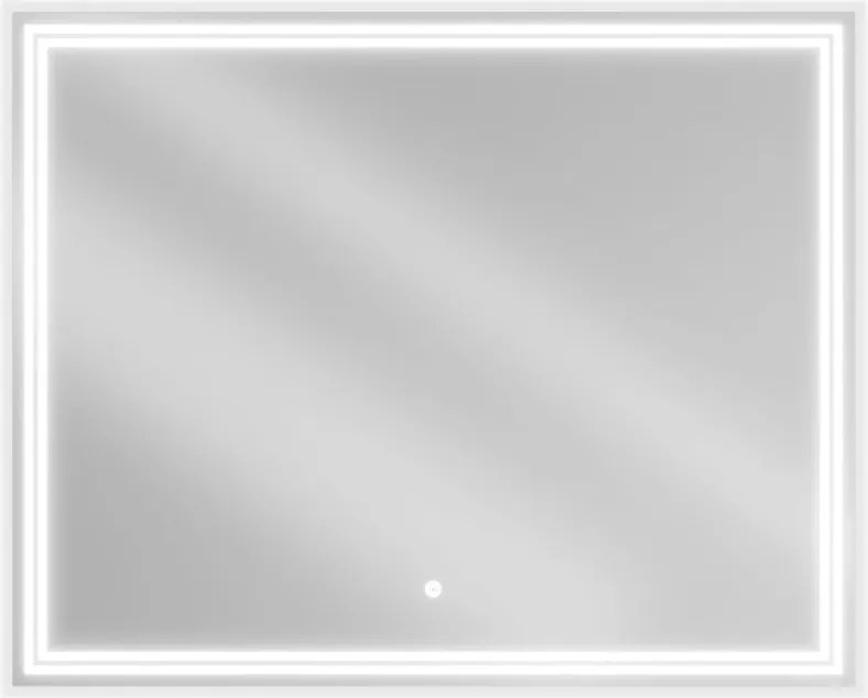 Mexen Taco specchio da bagno illuminato 100 x 80 cm, LED 6000K, antiappannamento - 9805-100-080-611-00