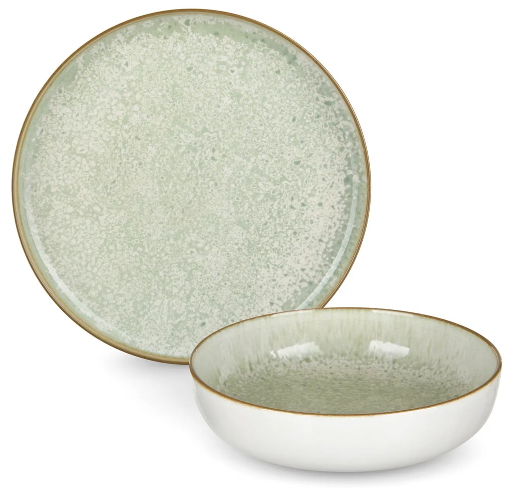 Servizio 24 piatti stoneware fango Nordic Brillo