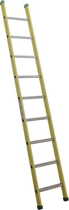 Scala FACAL Vetroprima Singola in fibra di vetro 9 gradini portata massima 150 kg EN 131 per lavori fino a 3.8 m