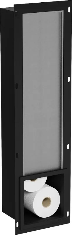 Mexen X-Wall-B portarotolo per carta igienica, nero - 1975
