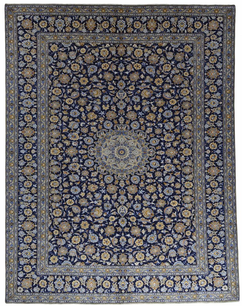 Kashan Tappeto persiano 300x390 Blu (Iran) Annodato A Mano