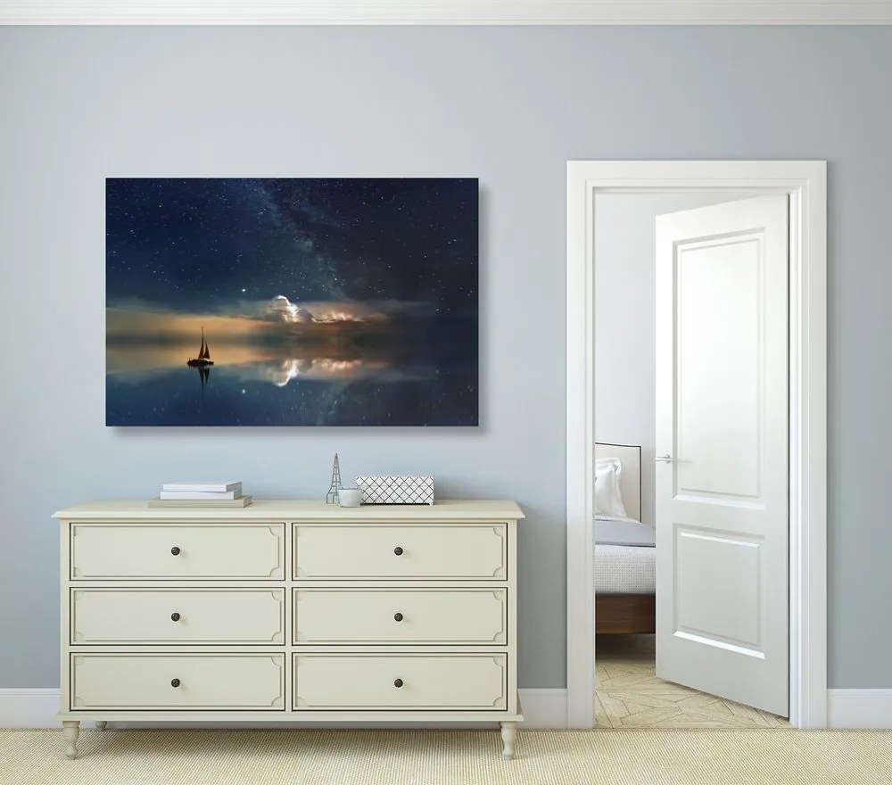 Quadro su tela – Barca sul mare