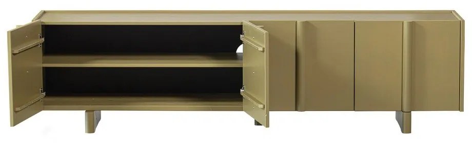 Mobile TV color kaki in pino massiccio 200x53x46 cm Basu – WOOOD