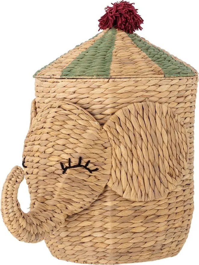 Cesta per giochi da bambino di colore naturale in giacinto d'acqua ø 35x50 cm Bobo – Bloomingville Mini