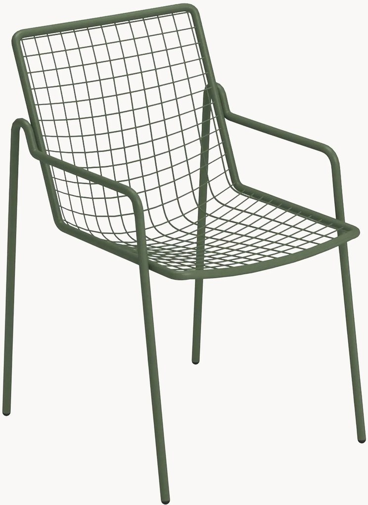 Sedia da giardino impilabile con braccioli Rio R50