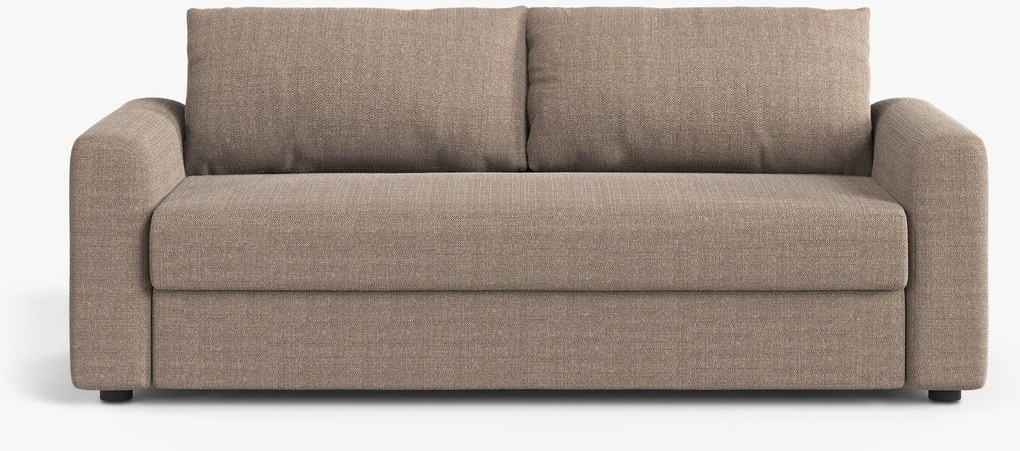 Divano letto David 3 posti con materasso in tessuto Babel – L194 cm