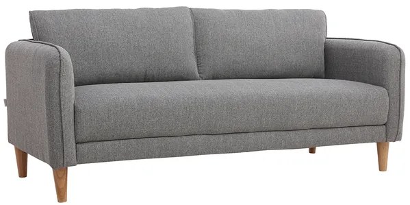 Divano scandinavo 3 posti grigio chiaro KURT