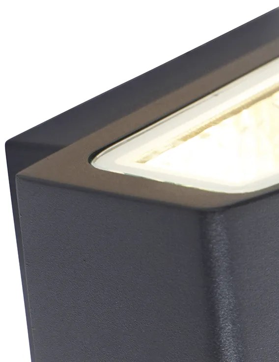Moderna Lampada da Parete da Esterno Grafite 14,3 cm IP44 - Latina