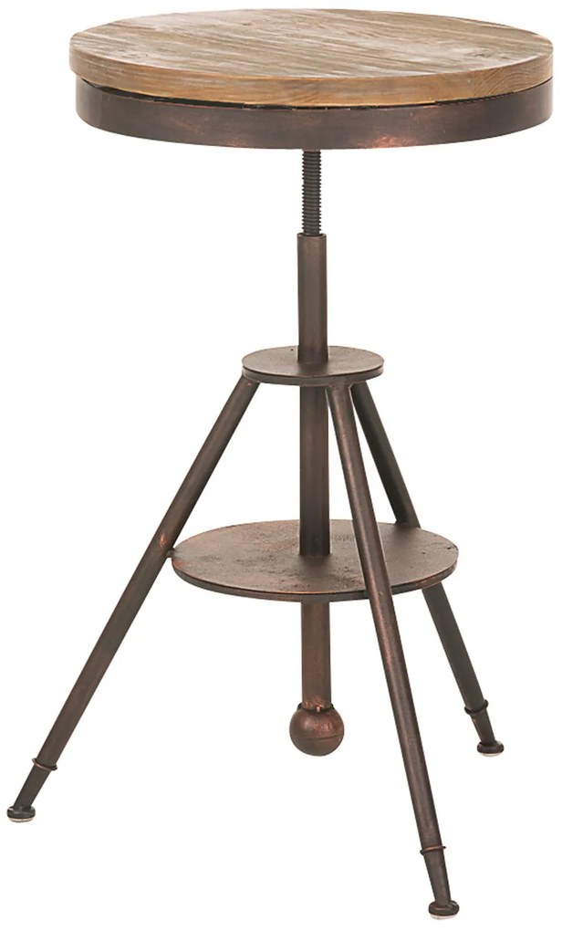 Bartisch Moko Ø 50 Cm - Eleganza İndustriale Per Ogni Ambiente / Bronze