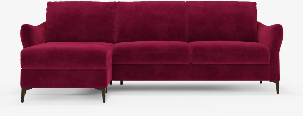 Dalia divano letto angolare con vano contenitore - materasso alto 18 cm in raffinato tessuto smacchiabile T30