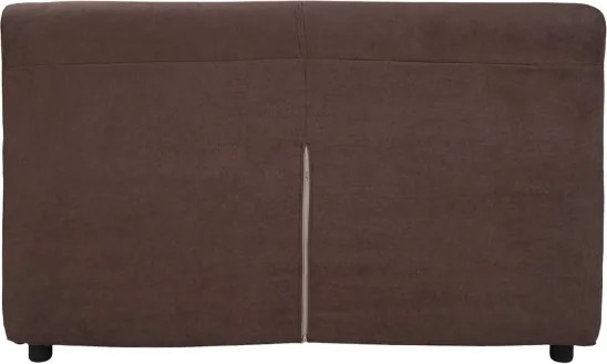 Divano 2 posti in tessuto sfoderabile VERONA 150 cm tinta unita MARRONE