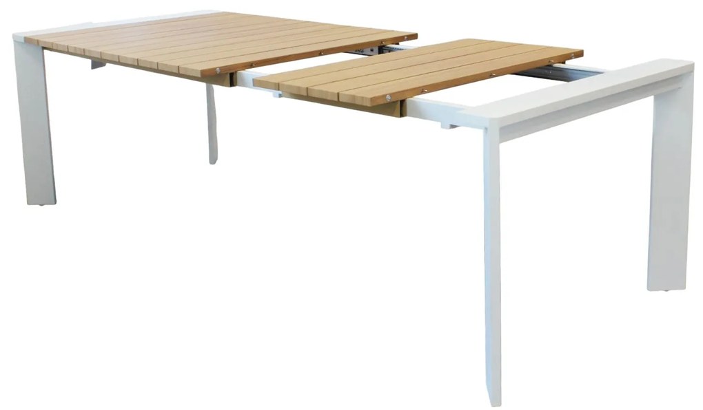 IMPACTO - tavolo con struttura in alluminio verniciato bianco o antracite