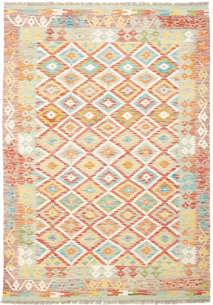 Kilim Tappeto 130x180 (Pakistan) Tessuto A Mano