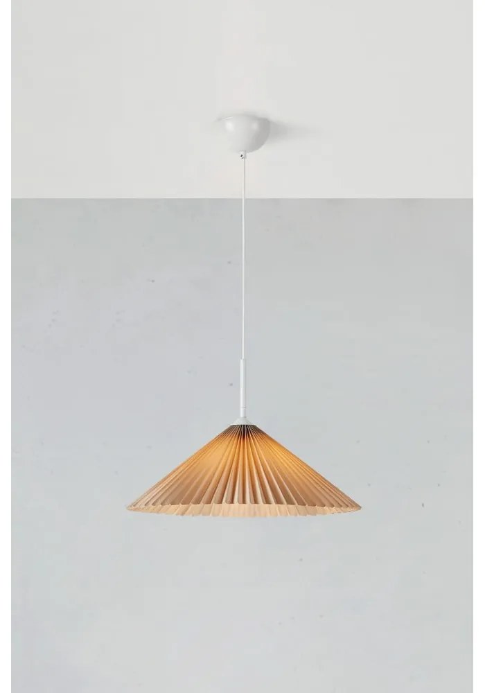 Lampada a sospensione beige ø 50 cm Plisado - Markslöjd
