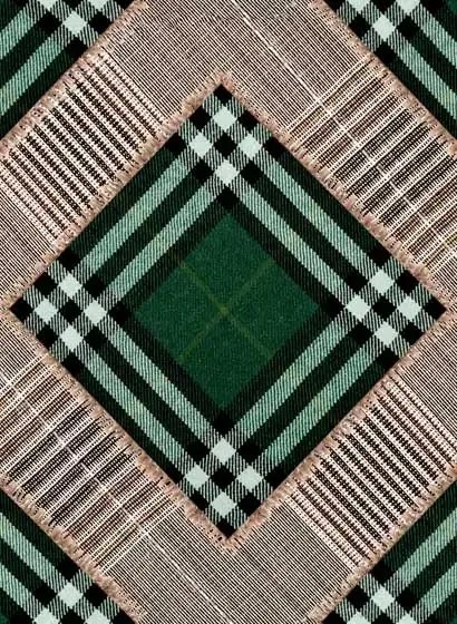 Mindthegap Carta da parati Checkered Patchwork - British Green