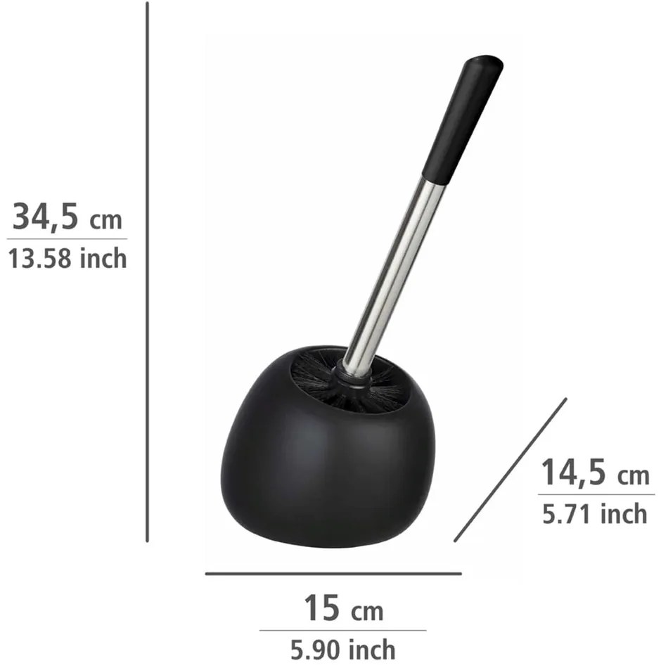 Scopino in ceramica nera Polaris - Wenko