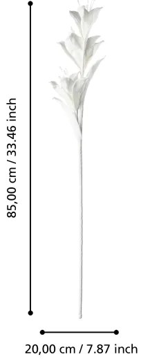 Eglo 428119 - Fiore artificiale MOLAVE 85 cm bianco