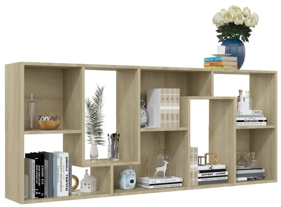 Libreria rovere sonoma 67x24x161 cm in truciolato