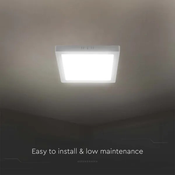 Plafoniera LED LED/12W/230V 6500K 16,7x16,7 cm bianco