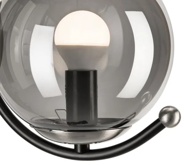 Applique GEORGIA 1xE14/5W/230V cromo opaco/fumé