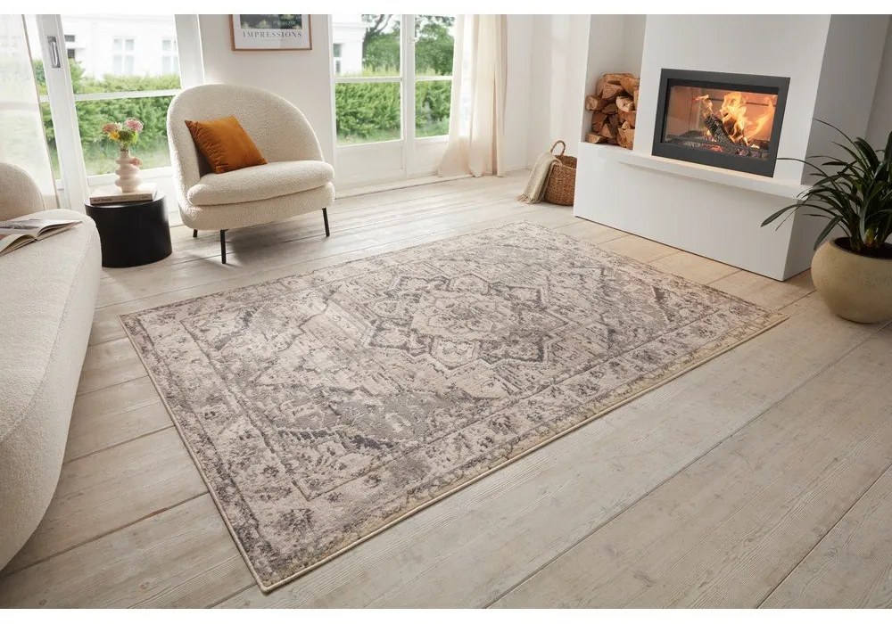 Tappeto greige 120x170 cm Terrain Designer Sand – Hanse Home