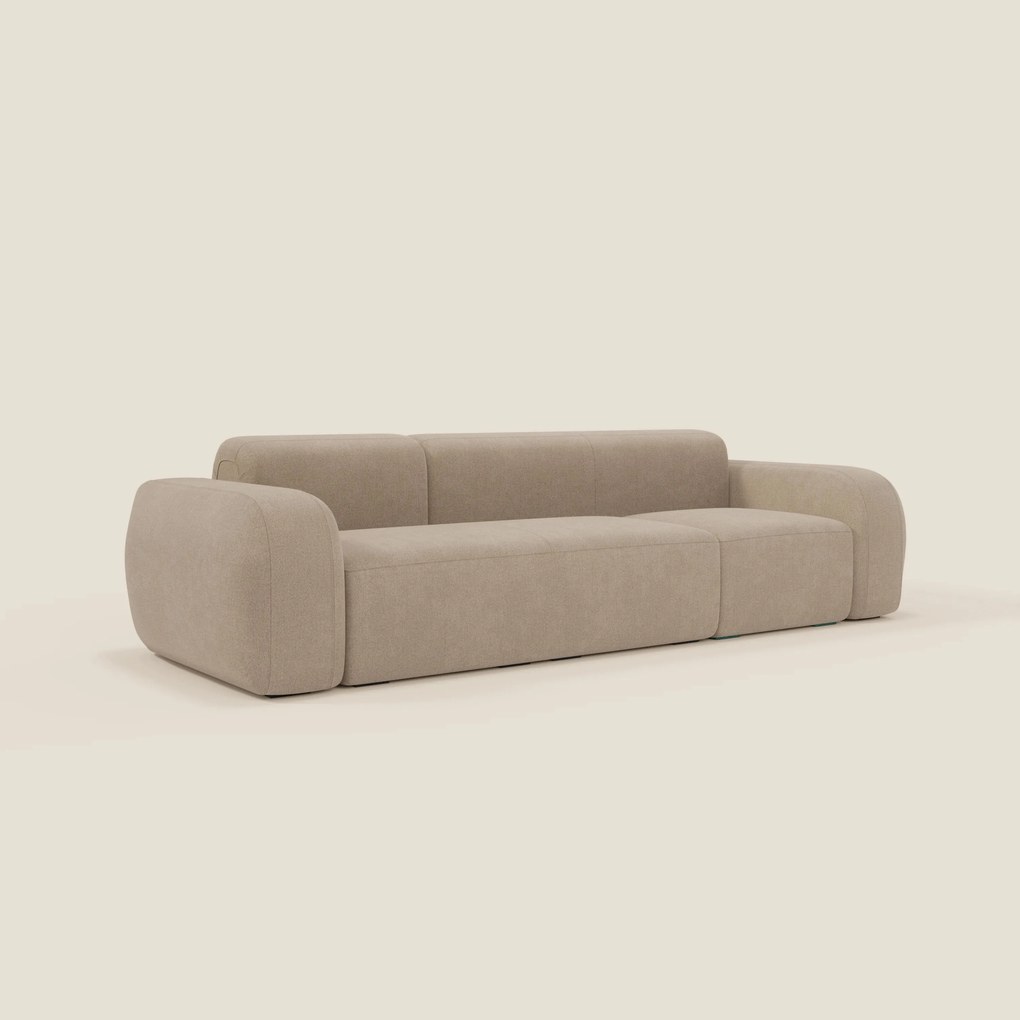 BonBon Divano modulare componibile – Composizione Spaccamattone in tessuto smacchiabile T23 beige