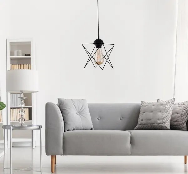 Lampadario su corda 1xE27/60W/230V