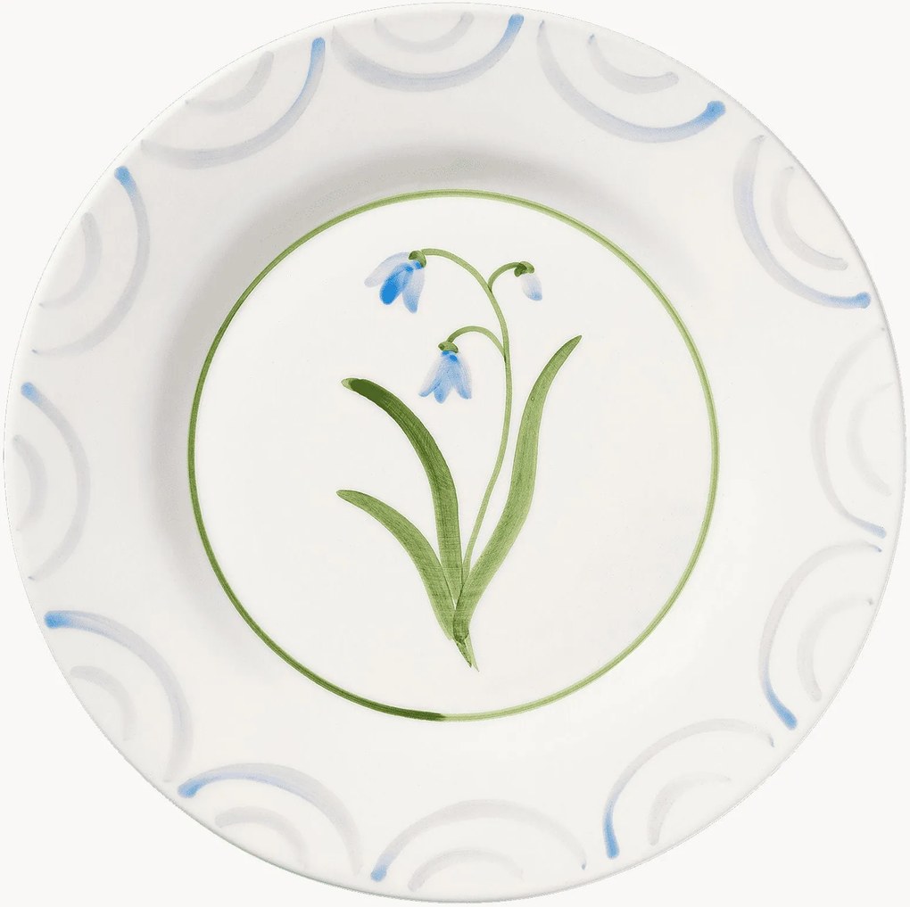 Piatto da colazione dipinto a mano Cottage Flower