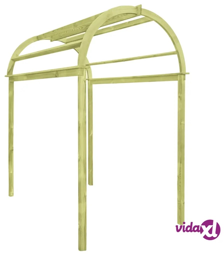 vidaXL Arco a Traliccio 125x150x235cm in Legno di Pino Impregnato