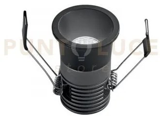 Incasso dot r5da nero tondo 5w 600lm cct 3000k / 4000k  4x5,5cm