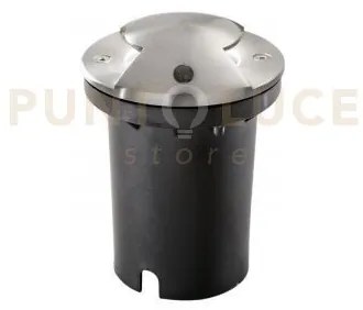 Faro carrabile a incasso hummer acciaio 1 luce attacco gu10 2 fasci...