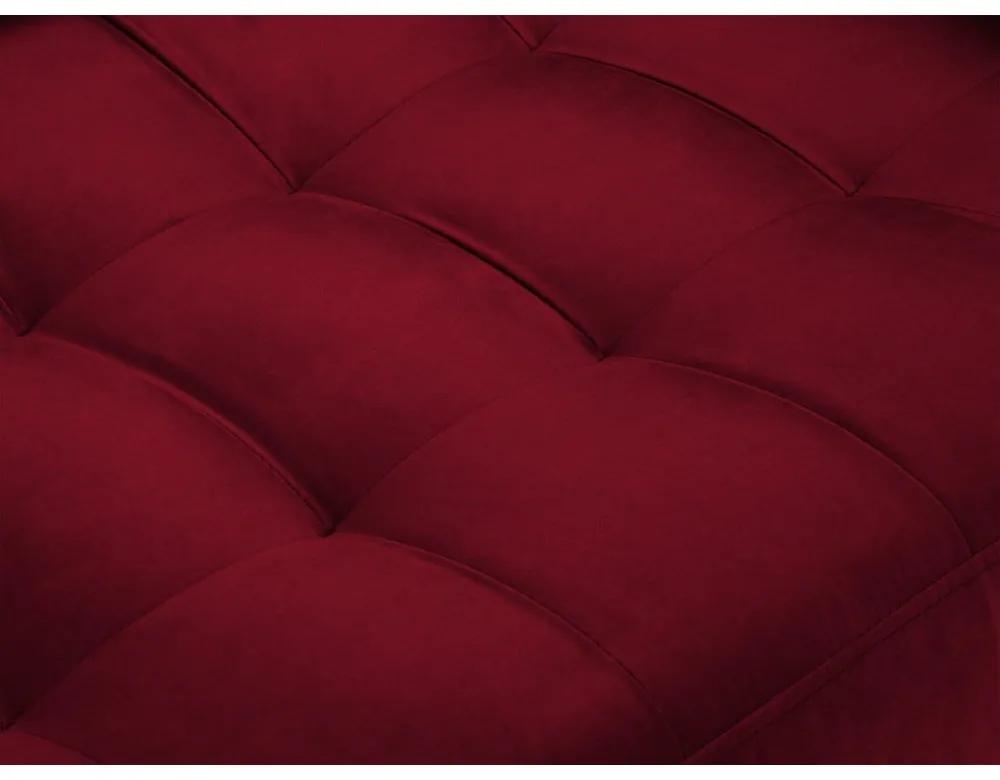 Divano in velluto rosso , 174 cm Santo - Milo Casa