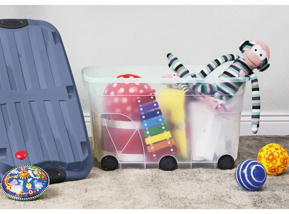 Scatola di plastica con coperchio Roller - Rotho