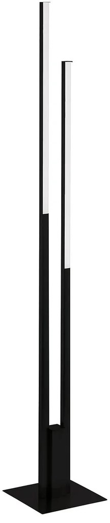 Piantana Contemporanea Fraioli-Z Alluminio Nero 2 Luci Led Integrato 17W