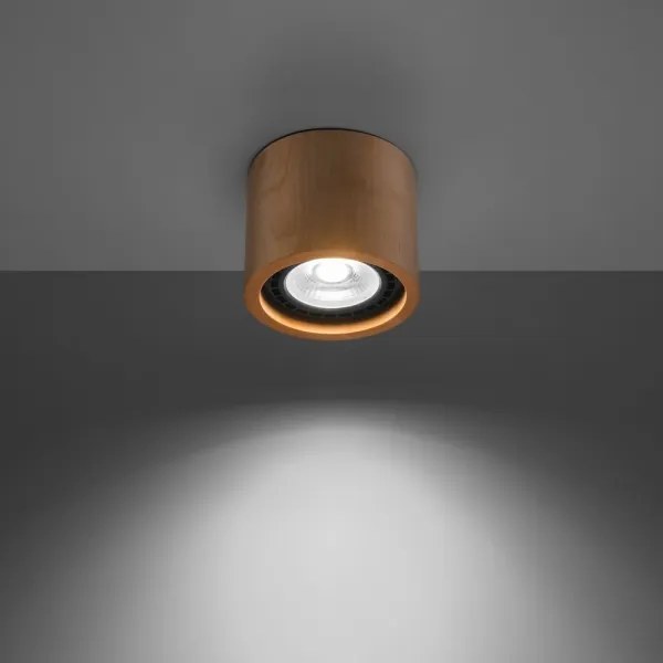 Sollux SL.0913 - Plafoniera BASIC AR111 1xGU10/40W/230V faggio