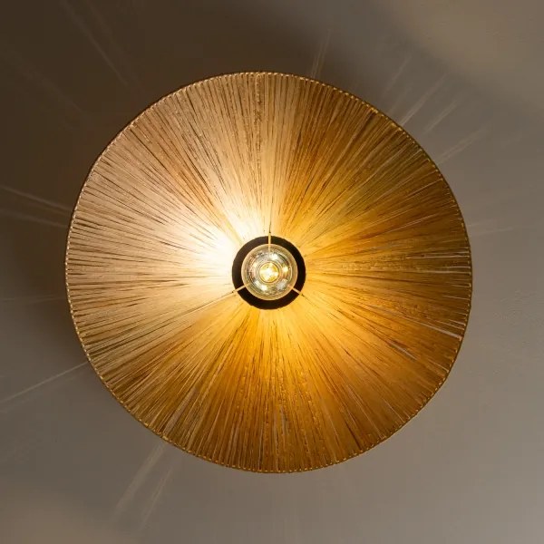 Brilagi - Lampadario a plafone LED CERIA BOHO 1xE27/40W/230V Ø 60 cm in rafia