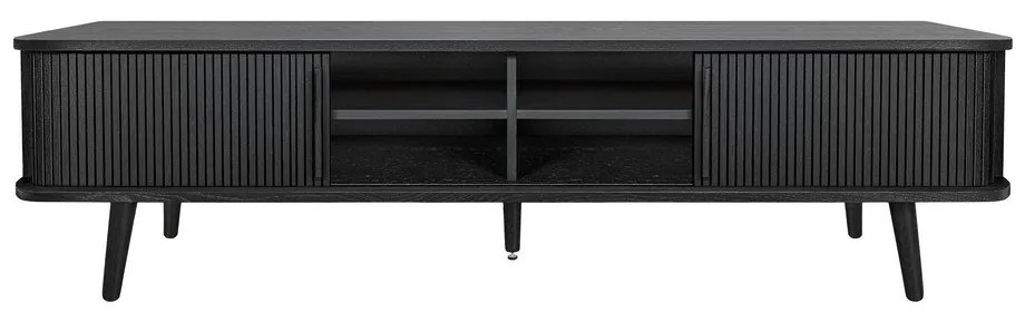 Mobile TV nero con effetto rovere 178x50x40 cm Rove – Woodman