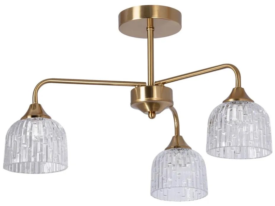 Lampadario a sospensione con supporto rigido 3xE14/60W/230V oro