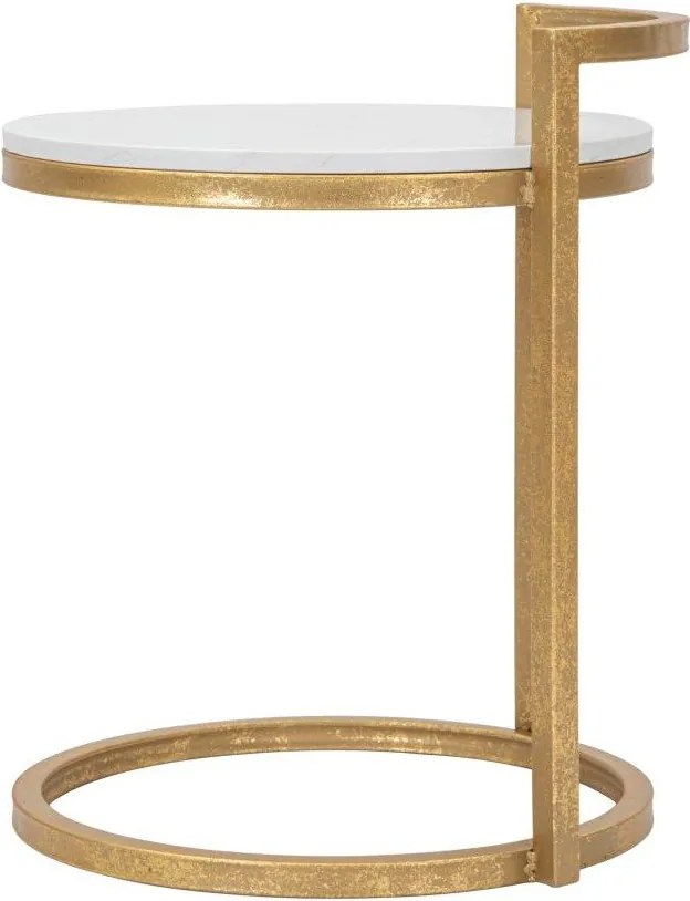 Tavolino rotondo con piano in marmo ø 40,5 cm Round Marble – Mauro Ferretti