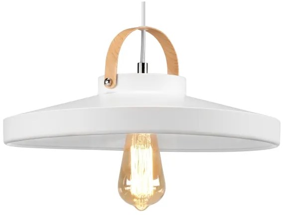 Lampadario a sospensione con filo NEXT 1xE27/60W/230V bianco