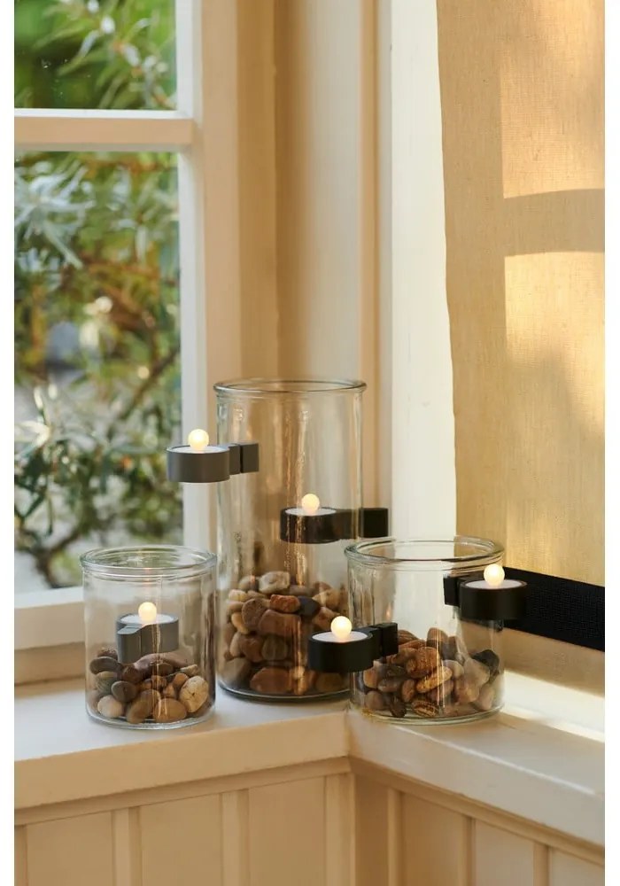 Decorazioni luminose grigie in set di 2 Amalia - Sirius