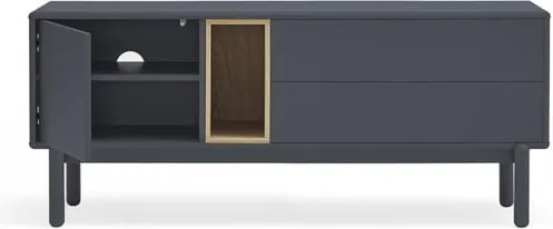 Tavolo TV grigio scuro 140x56 cm Corvo - Teulat