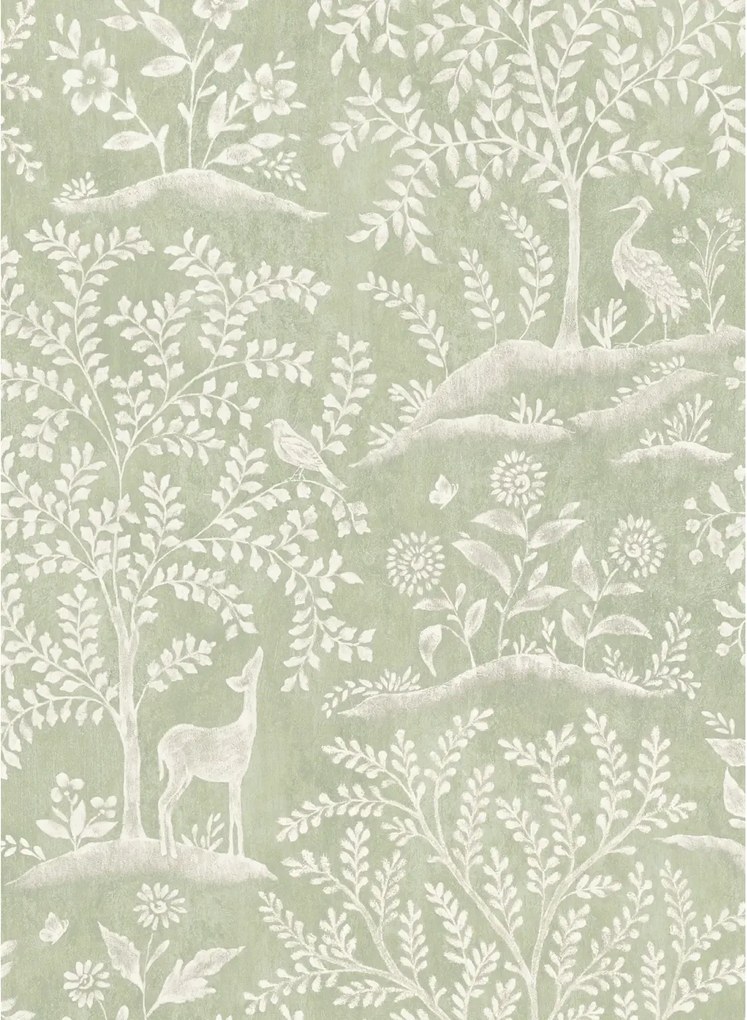 Nina Campbell Tapete Foret - Eucalyptus