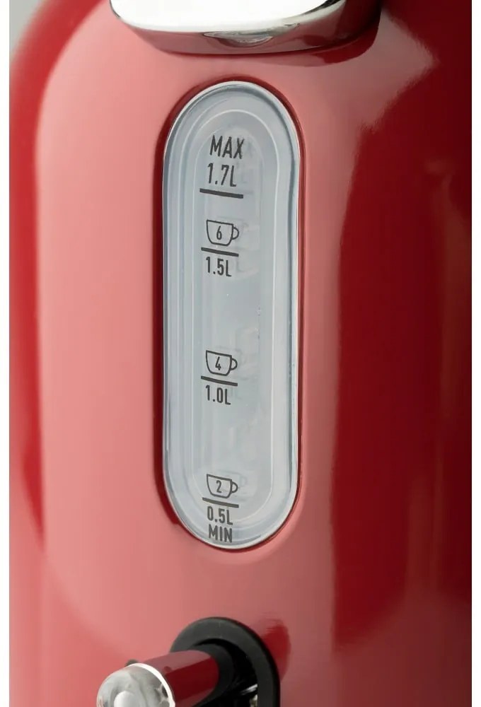 Bollitore rosso 1,7 l Dorset Putty - Haden