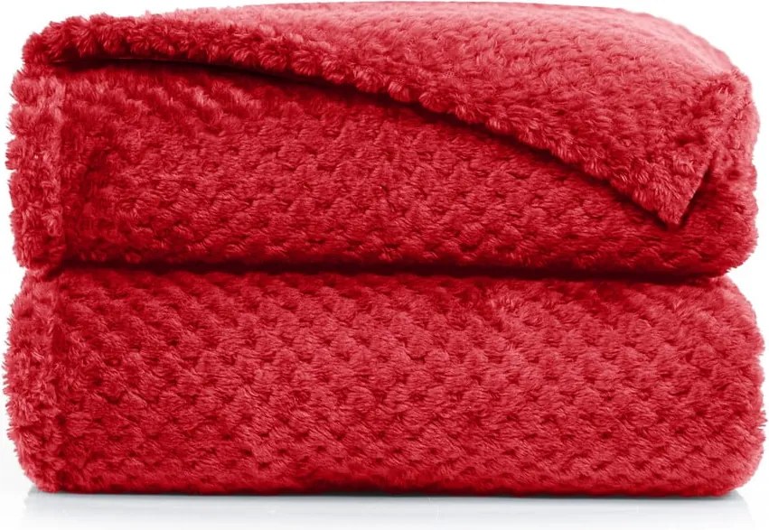 Coperta in microfibra rossa, 220 x 240 cm Henry - DecoKing