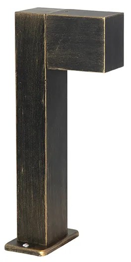 Lampada da esterno da terra industriale oro anticato 35 cm IP44 - Baleno