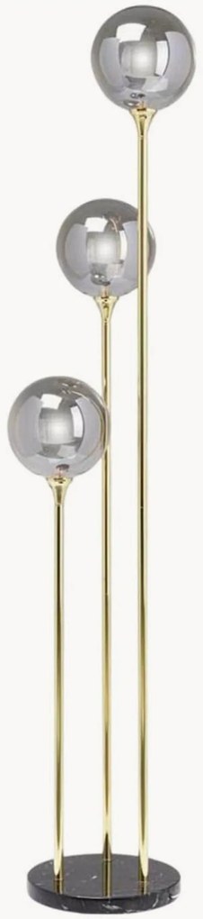 Lampada da terra a LED con base in marmo Al Capone