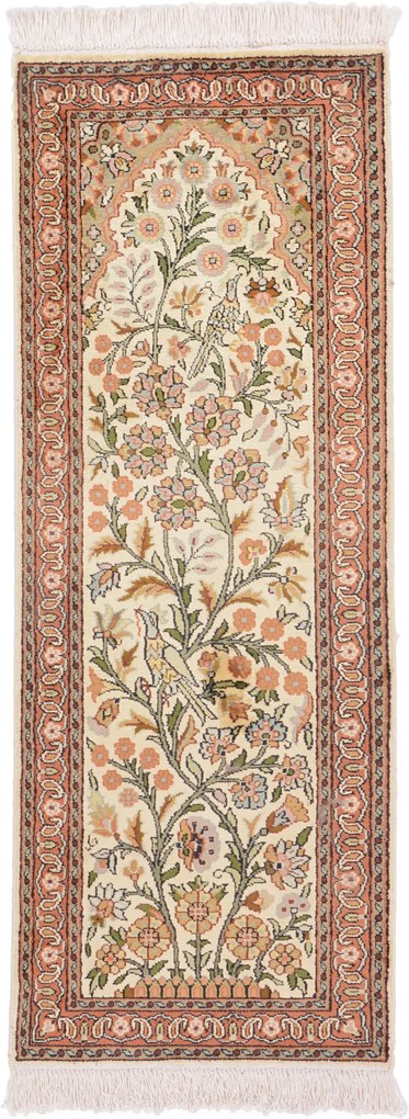 Cashmere Silk Tappeto 50 x 120 (Indian) Annodato A Mano